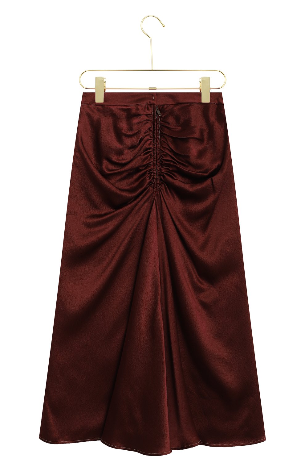 Шелковая юбка | Rejina Pyo | Бордовый - 2