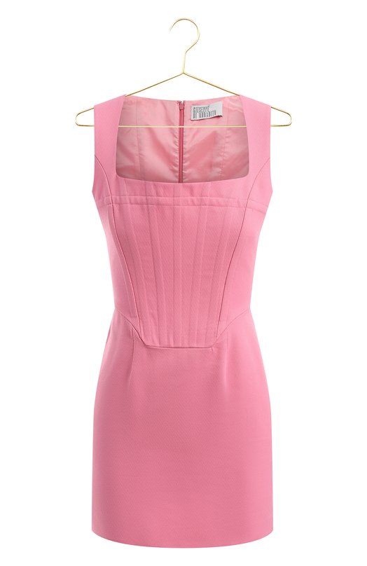 Платье из хлопка и льна | Giuseppe di Morabito | Розовый - 1