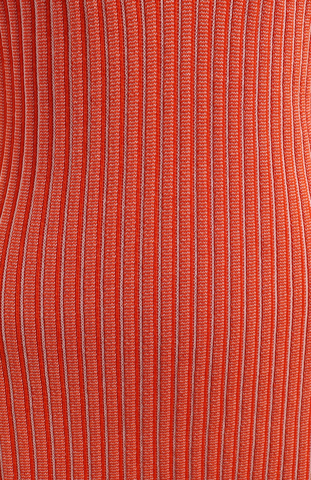 Платье из шерсти и рами | Victoria Beckham | Оранжевый - 3