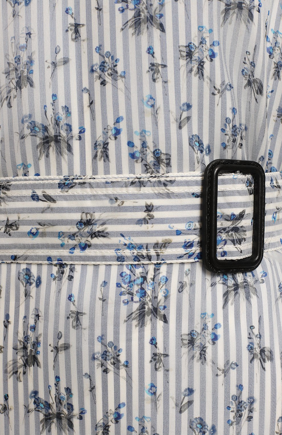 Шелковая блузка | Calvin Klein | Голубой - 3