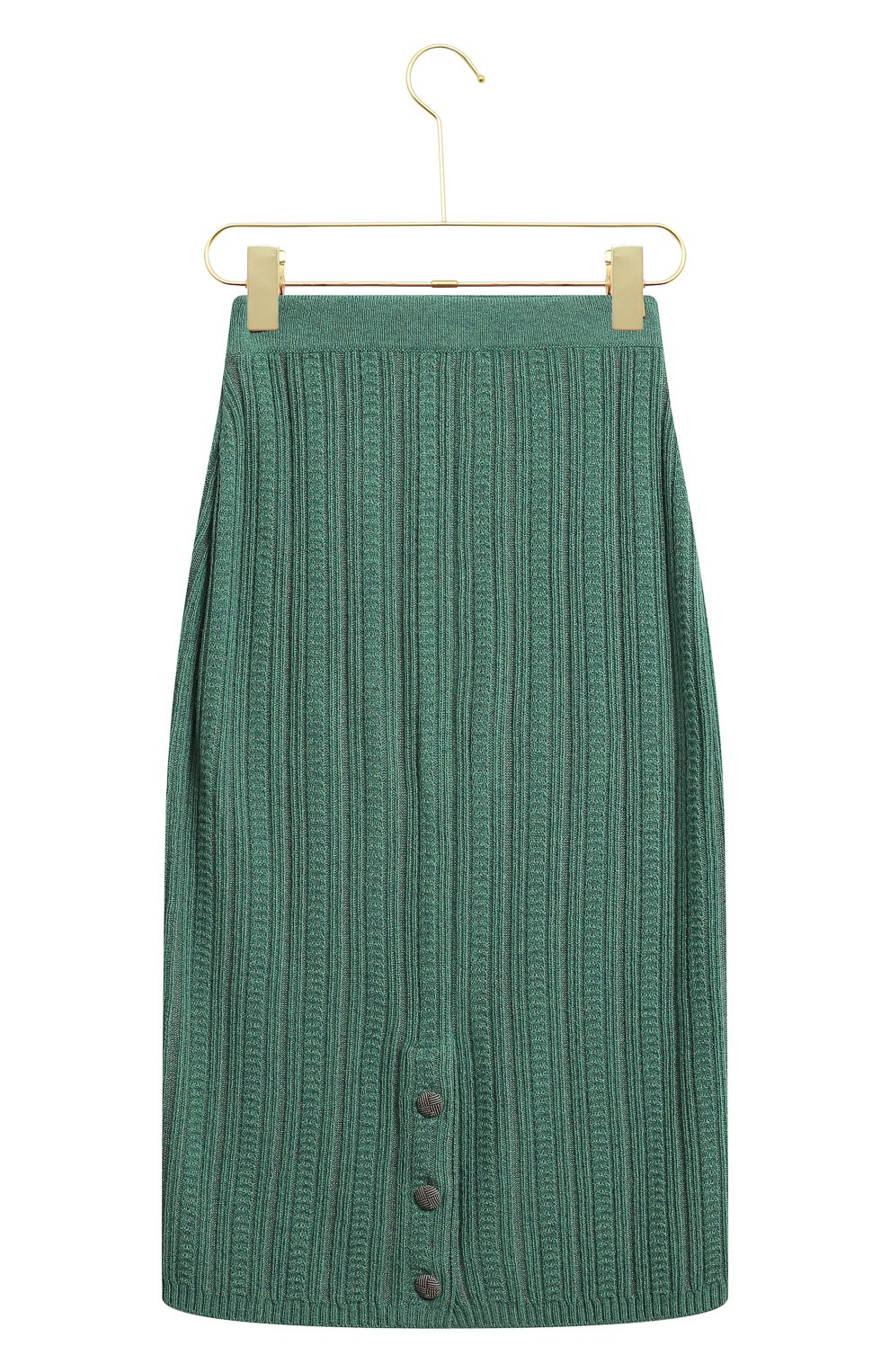 Кашемировая юбка | Chanel | Зелёный - 2
