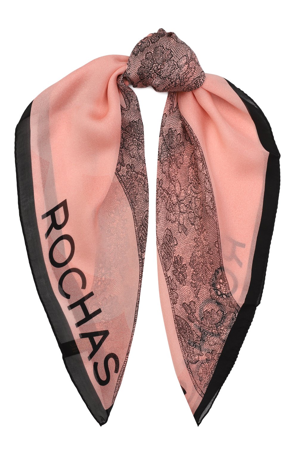 Шелковый платок | Rochas | Розовый - 1