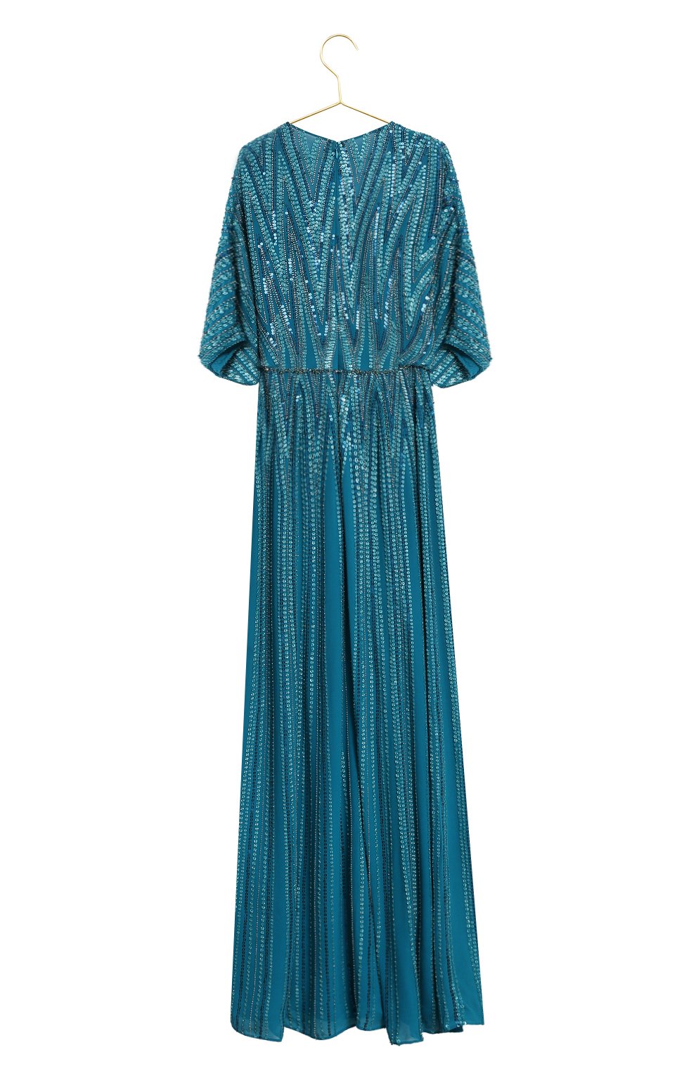 Шелковое платье | Jenny Packham | Синий - 2