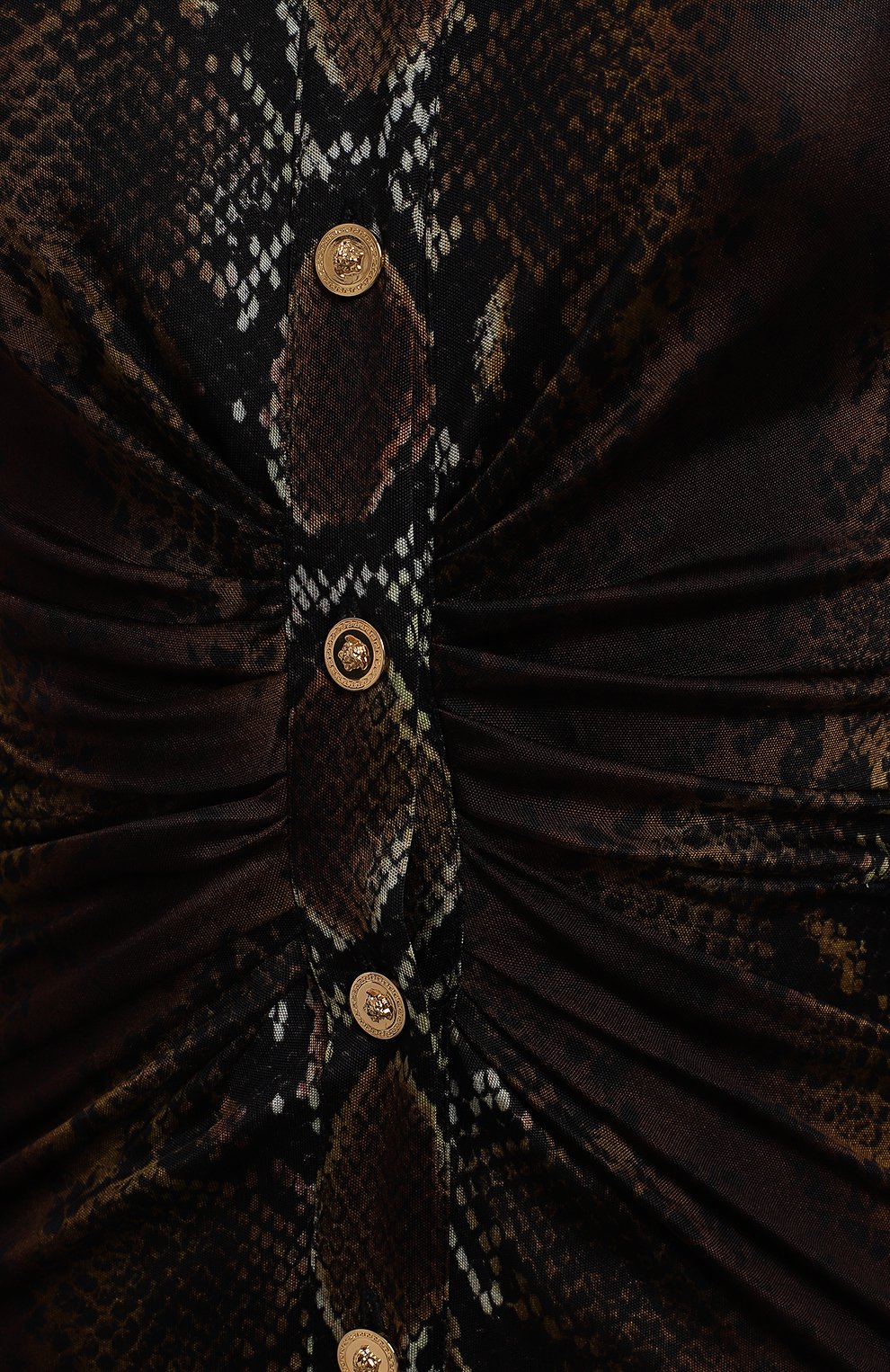 Платье из вискозы | Versace | Коричневый - 3