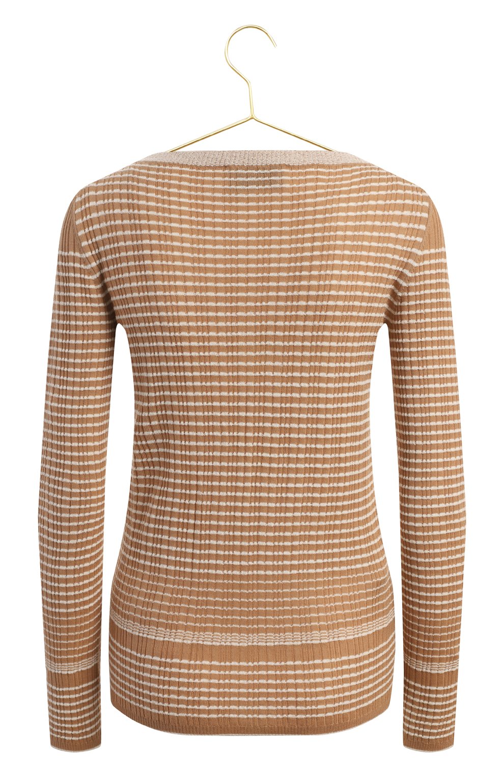 Пуловер из шерсти и хлопка | Prada | Бежевый - 2