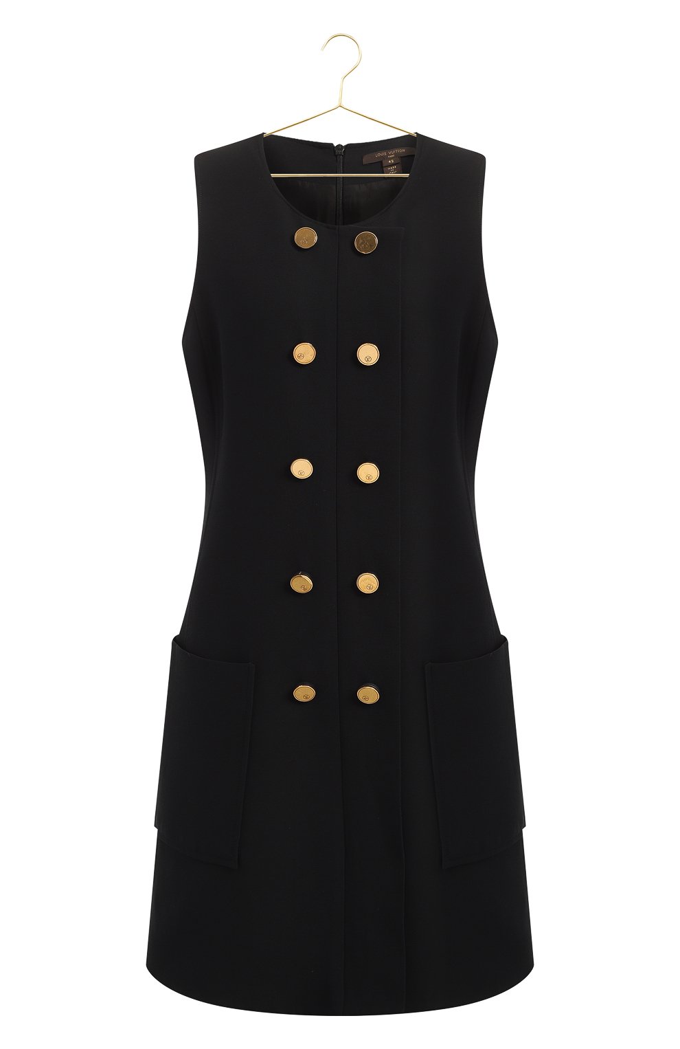 Платье из шерсти и шелка | Louis Vuitton | Чёрный - 1