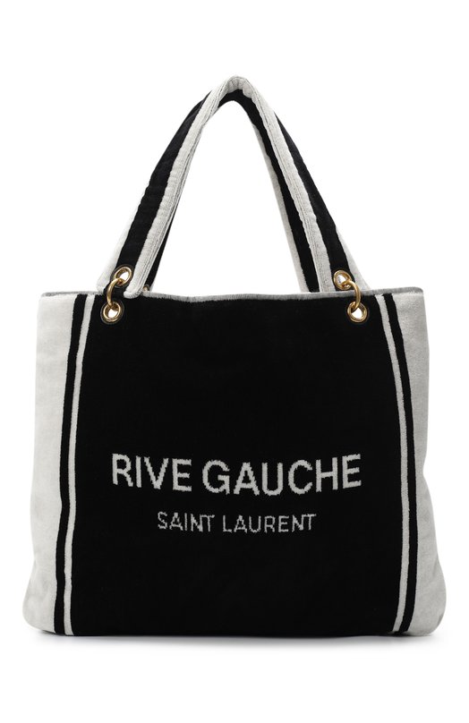 Сумка Rive Gauche Towel | Saint Laurent | Чёрно-белый - 2
