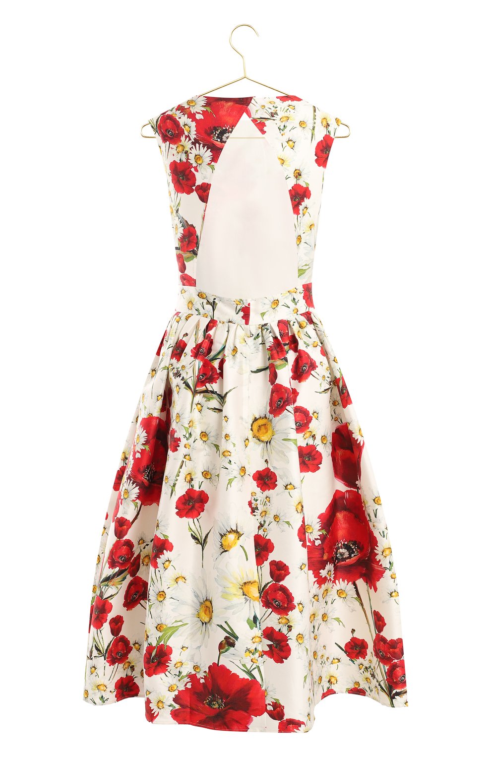 Платье из хлопка и шелка | Dolce & Gabbana | Разноцветный - 2