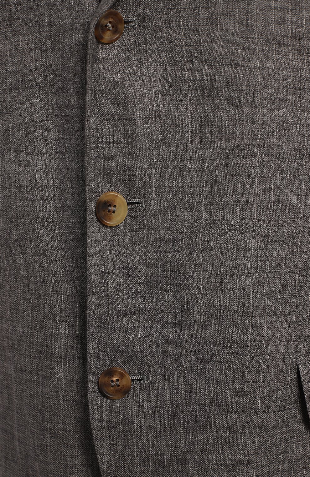 Пиджак из льна | Brunello Cucinelli | Серый - 4