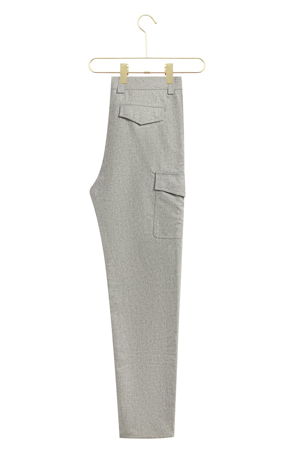 Шерстяные брюки-карго | Brunello Cucinelli | Серый - 3