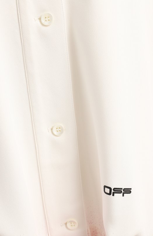Блузка из вискозы | Off-White | Белый - 3