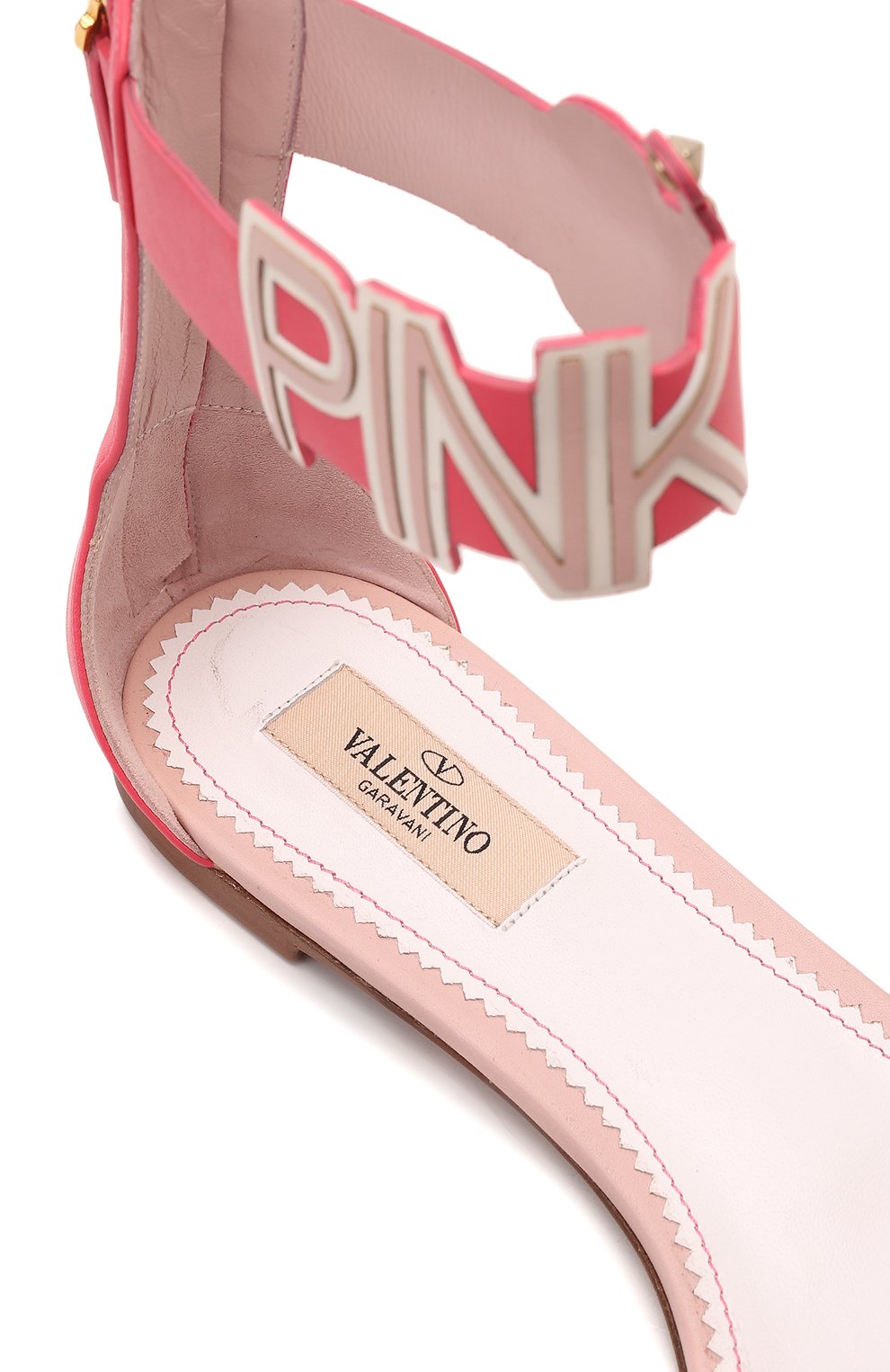 Кожаные сандалии Pink Is Punk | Valentino | Розовый - 8