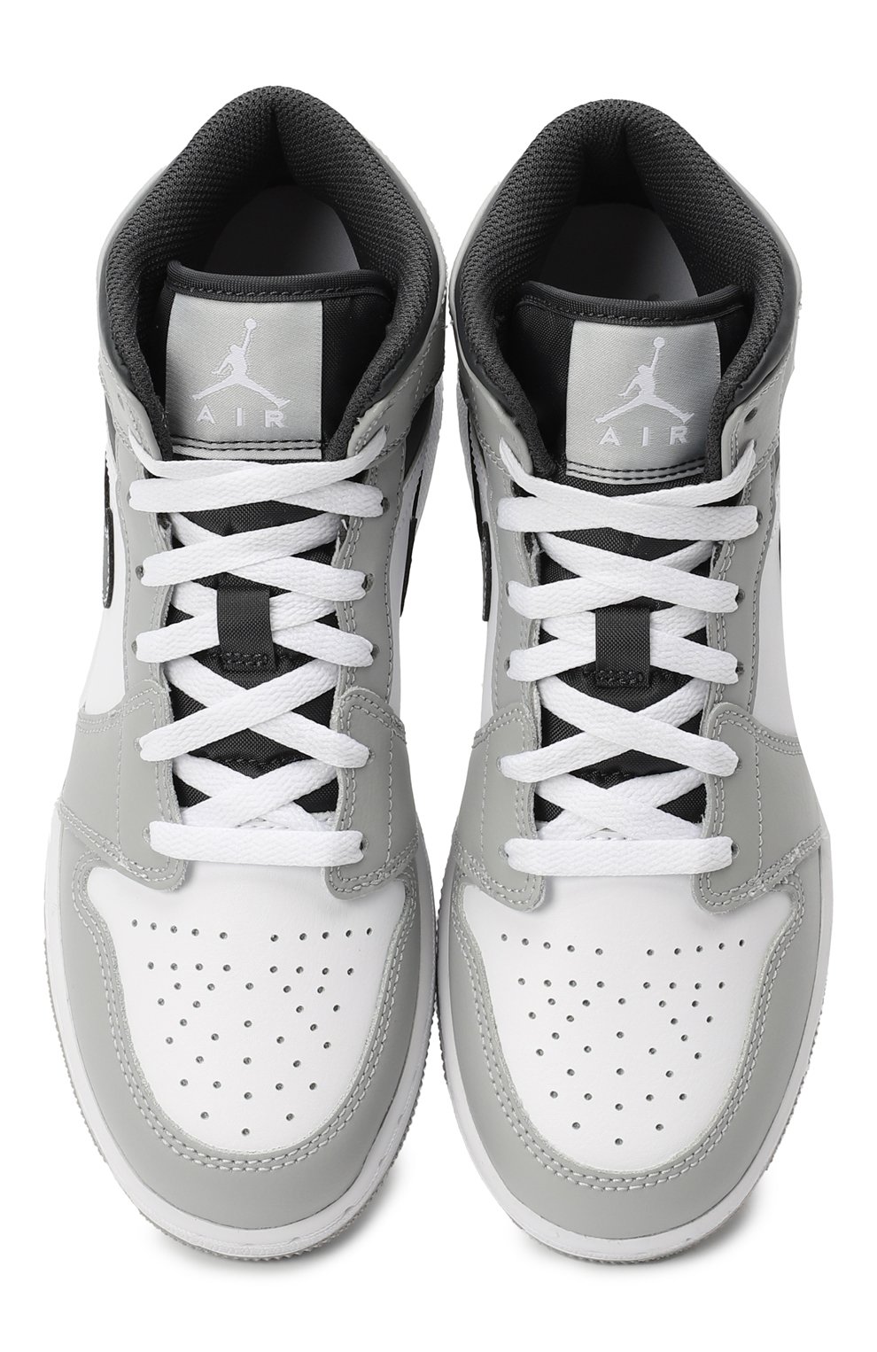Кеды Air Jordan 1 Mid GS 'Light Smoke Grey Anthracite' | Nike | Серый - 2