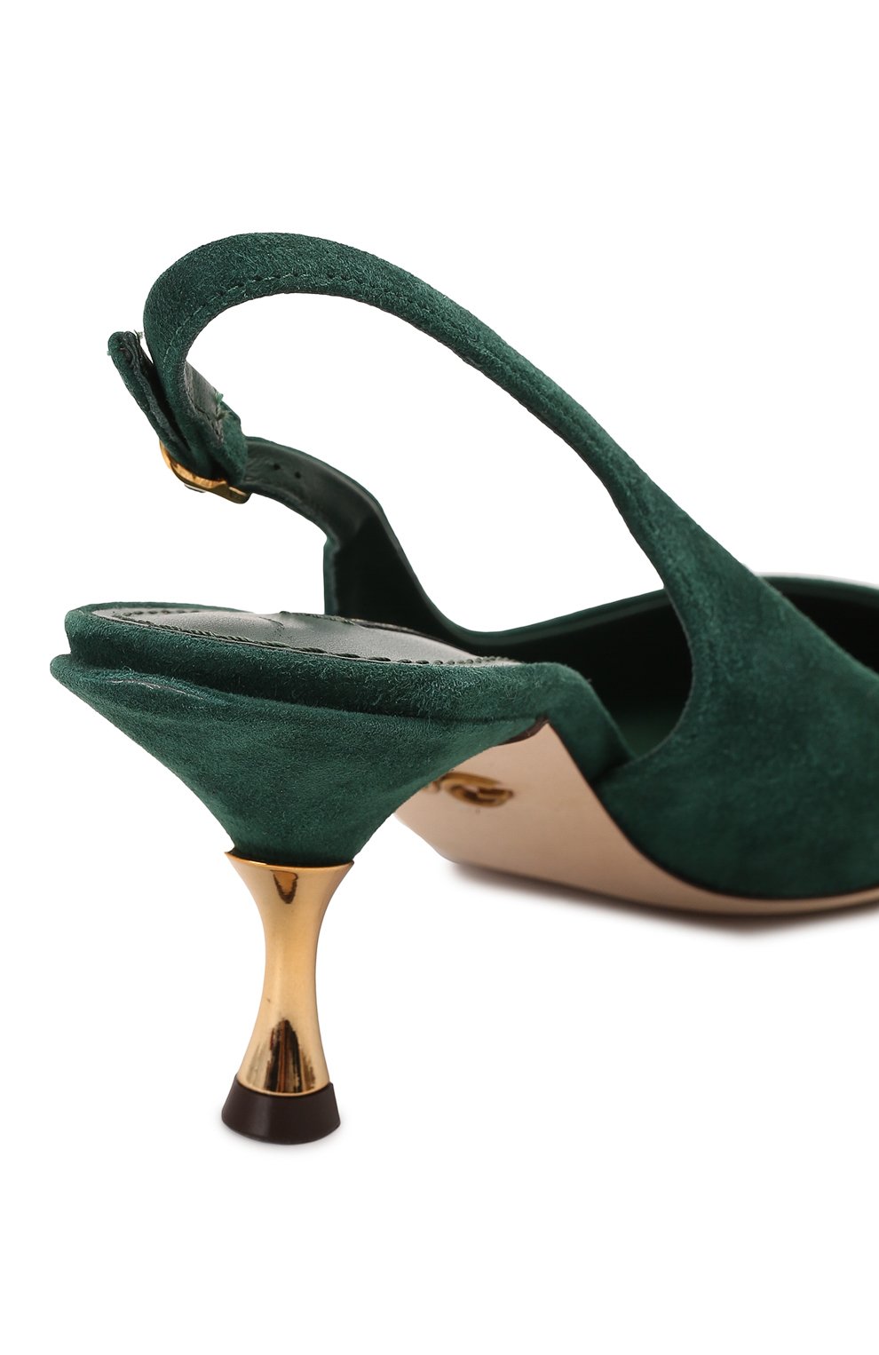 Замшевые туфли Cardinale | Dolce & Gabbana | Зелёный - 8