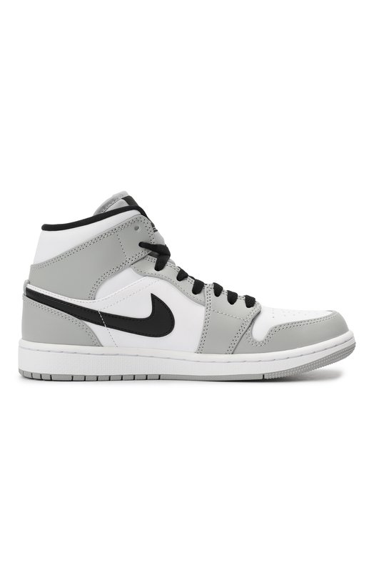 Кеды Air Jordan 1 Mid Light Smoke Grey | Nike | Серый - 5