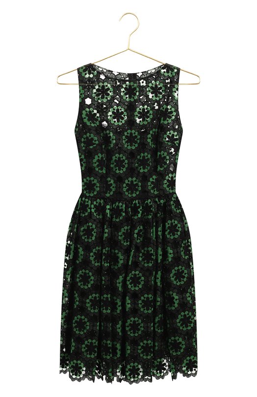 Платье из хлопка и шелка | Dolce & Gabbana | Зелёный - 1