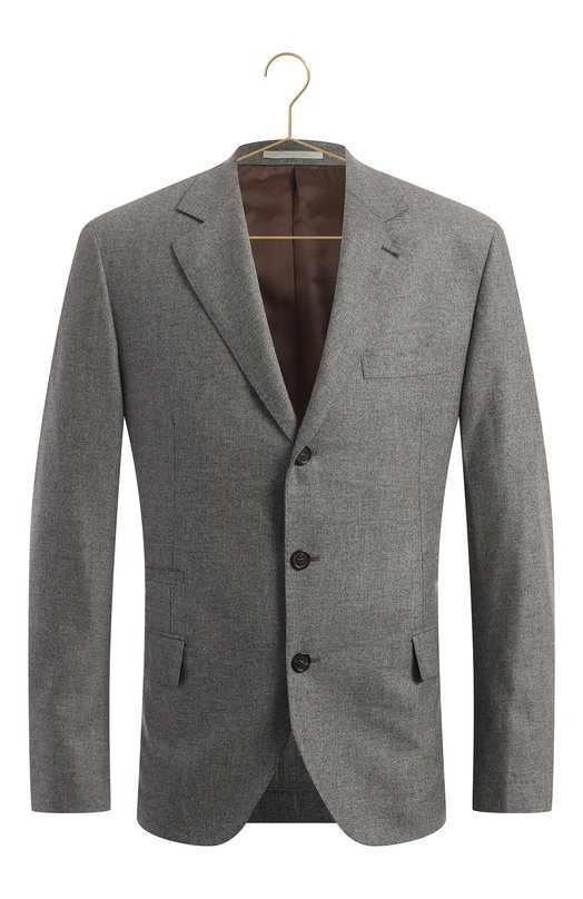 Кашемировый пиджак | Brunello Cucinelli | Серый - 1