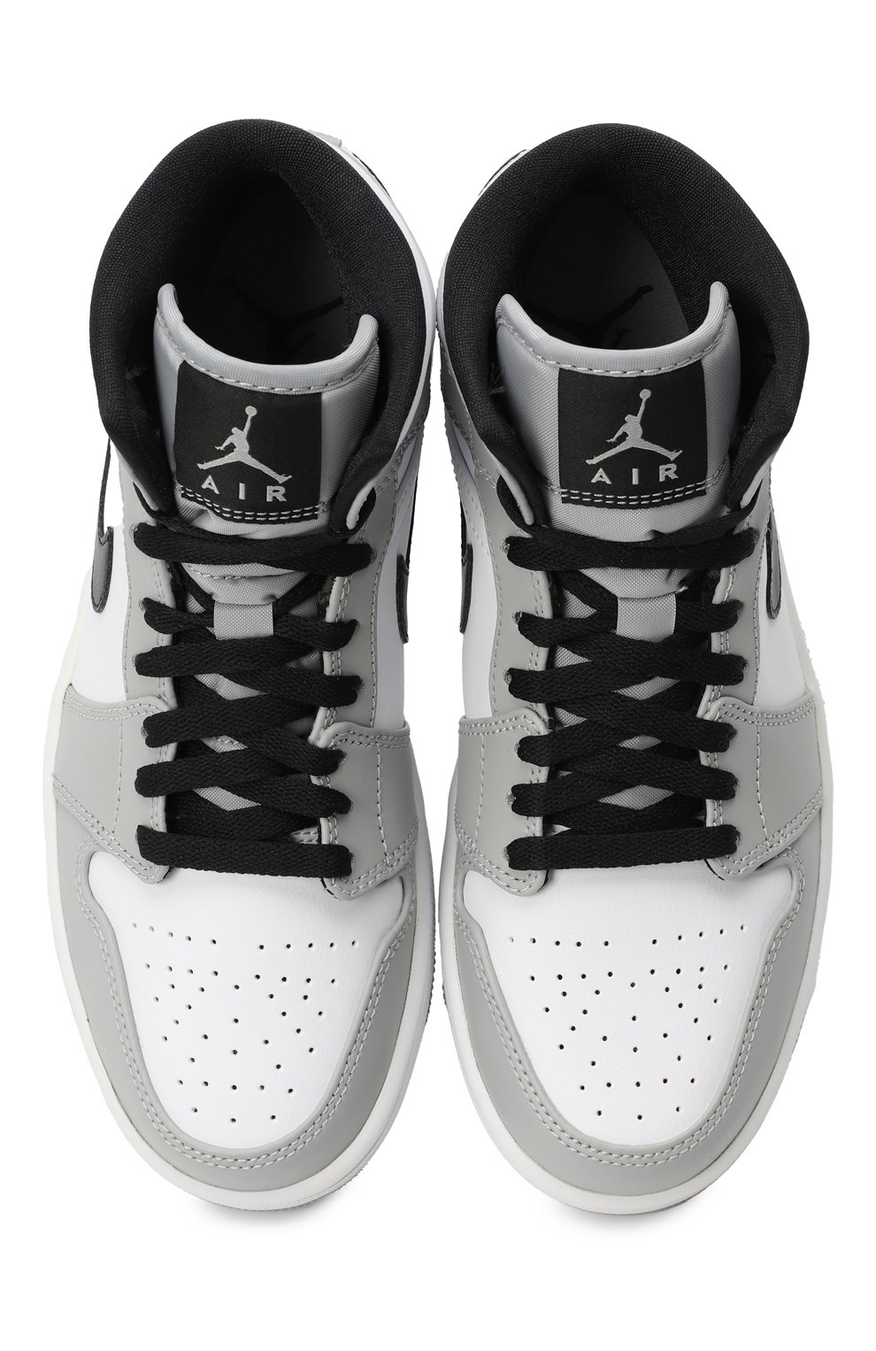 Кеды Air Jordan 1 Mid Light Smoke Grey | Nike | Серый - 2