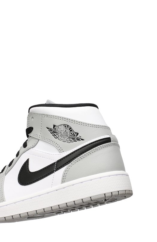 Кеды Air Jordan 1 Mid Light Smoke Grey | Nike | Серый - 9