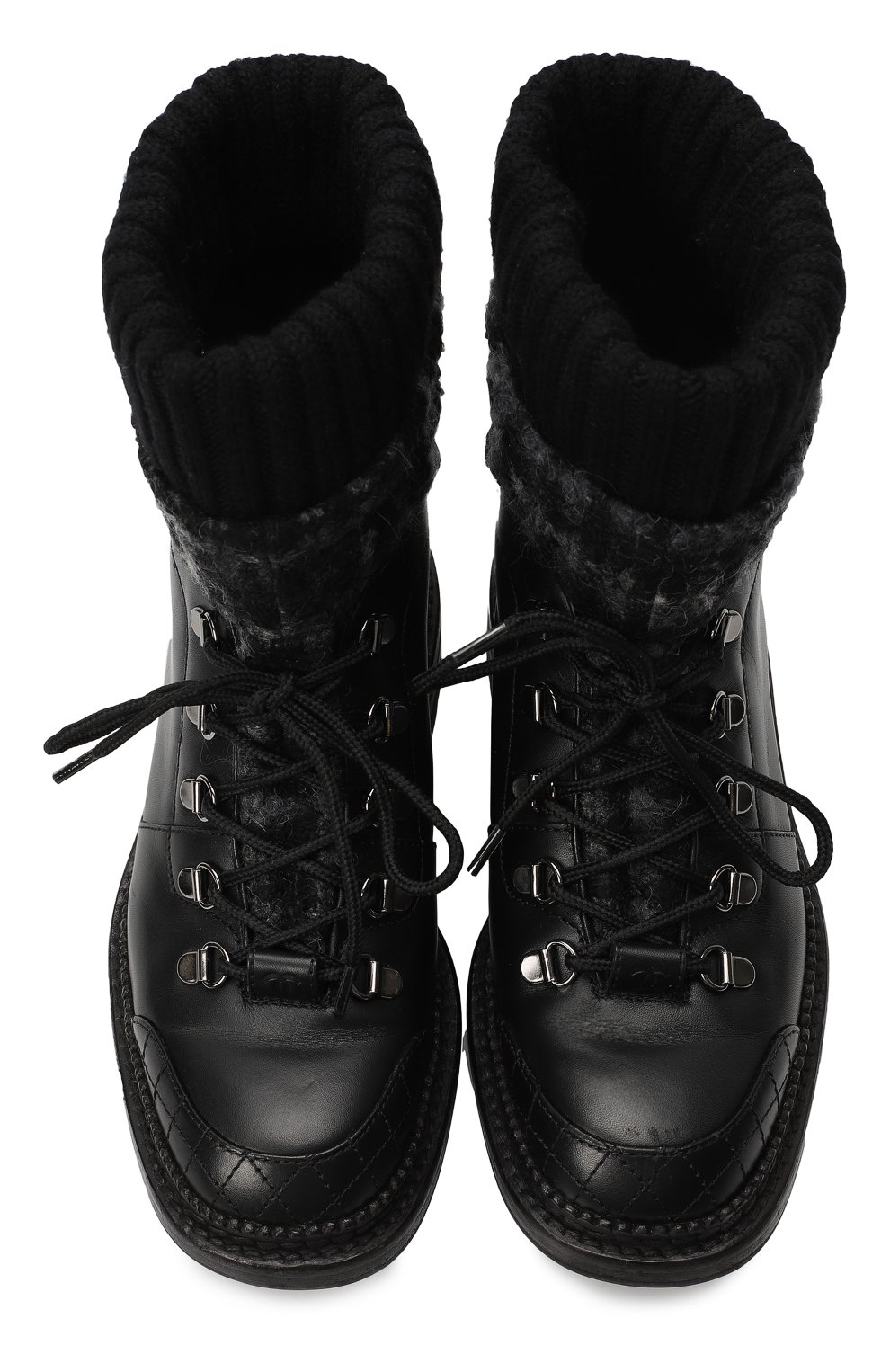 Ботинки Combat | Chanel | Чёрный - 2