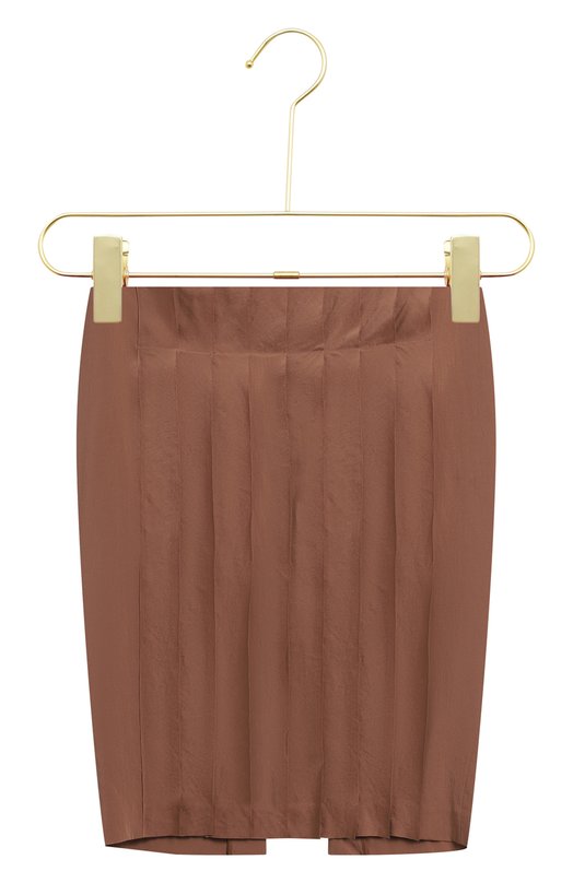 Шелковая юбка | Brunello Cucinelli | Коричневый - 1
