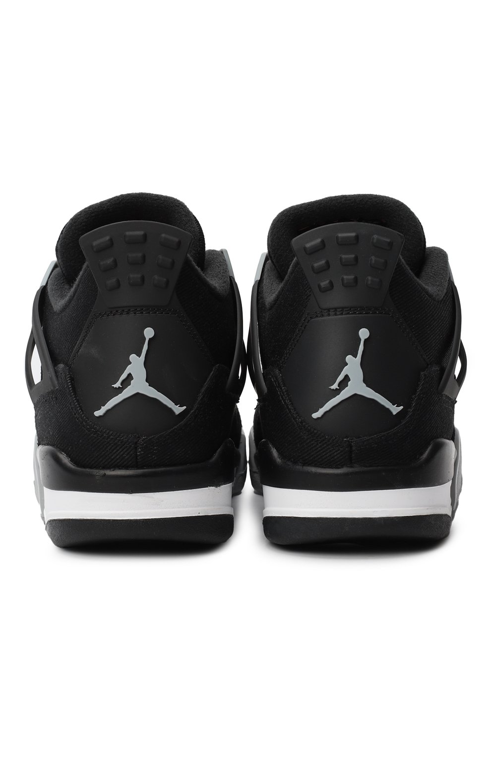 Кеды Jordan 4 Retro Black Canvas | Nike | Чёрный - 3