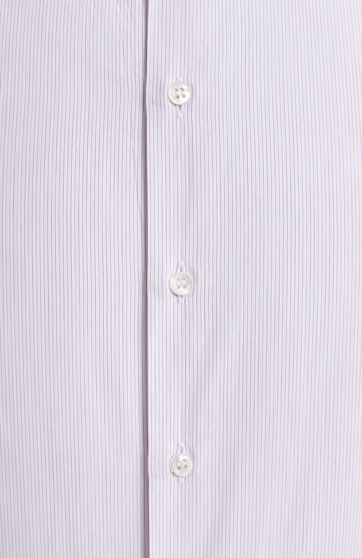 Хлопковая сорочка | Giorgio Armani | Фиолетовый - 3