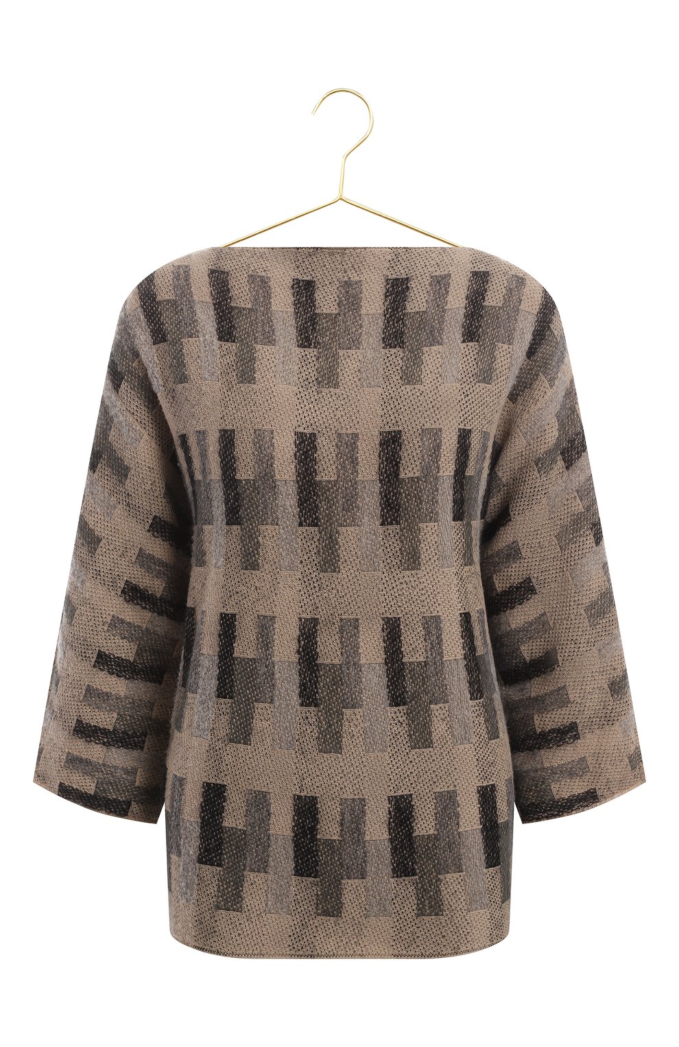 Пуловер из кашемира и шерсти | Giorgio Armani | Коричневый - 1