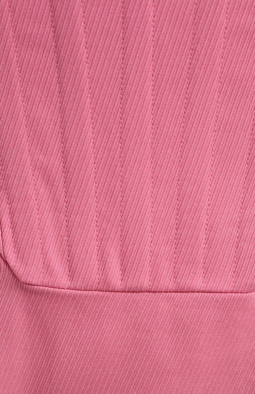 Платье из хлопка и льна | Giuseppe di Morabito | Розовый - 3