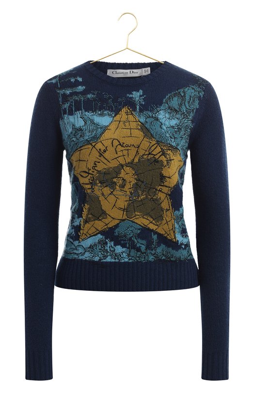 Кашемировый пуловер | Dior | Синий - 1