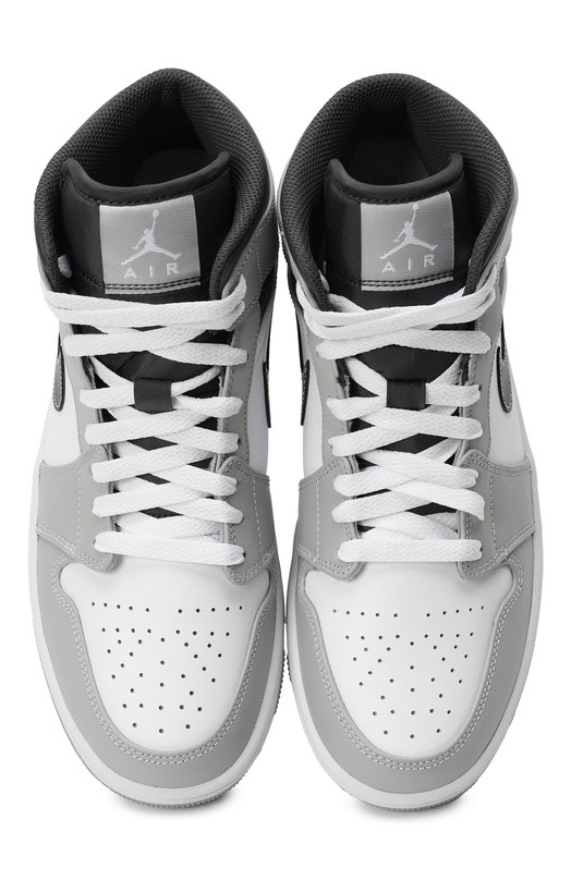 Кеды Air Jordan 1 Mid "Light Smoke Grey 2.0" | Nike | Серый - 2
