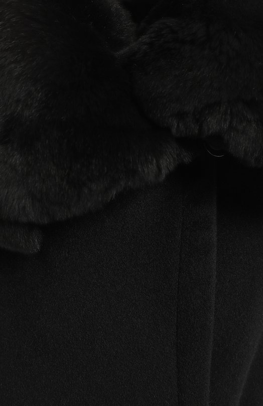 Шерстяное пальто | Armani Collezioni | Чёрный - 3