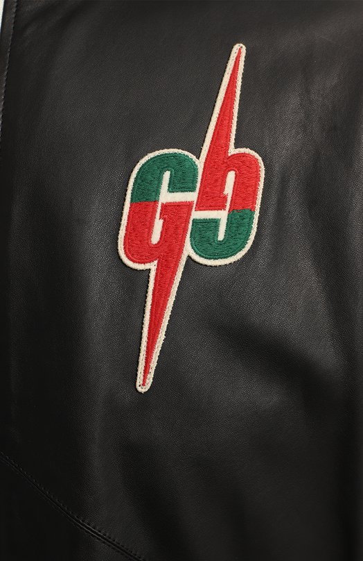 Кожаная куртка | Gucci | Чёрный - 3