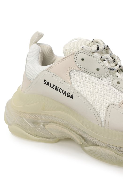Комбинированные кроссовки Triple S | Balenciaga | Белый - 8