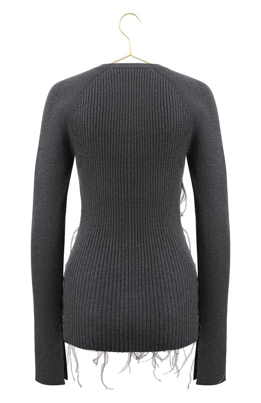 Пуловер из шерсти и шелка | Jason Wu | Серый - 2