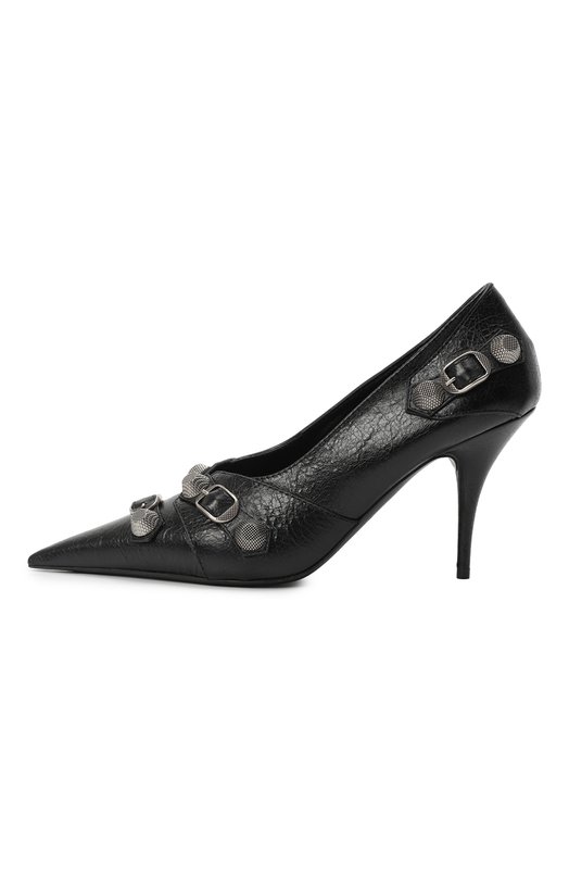 Кожаные туфли Cagole 90 | Balenciaga | Чёрный - 4