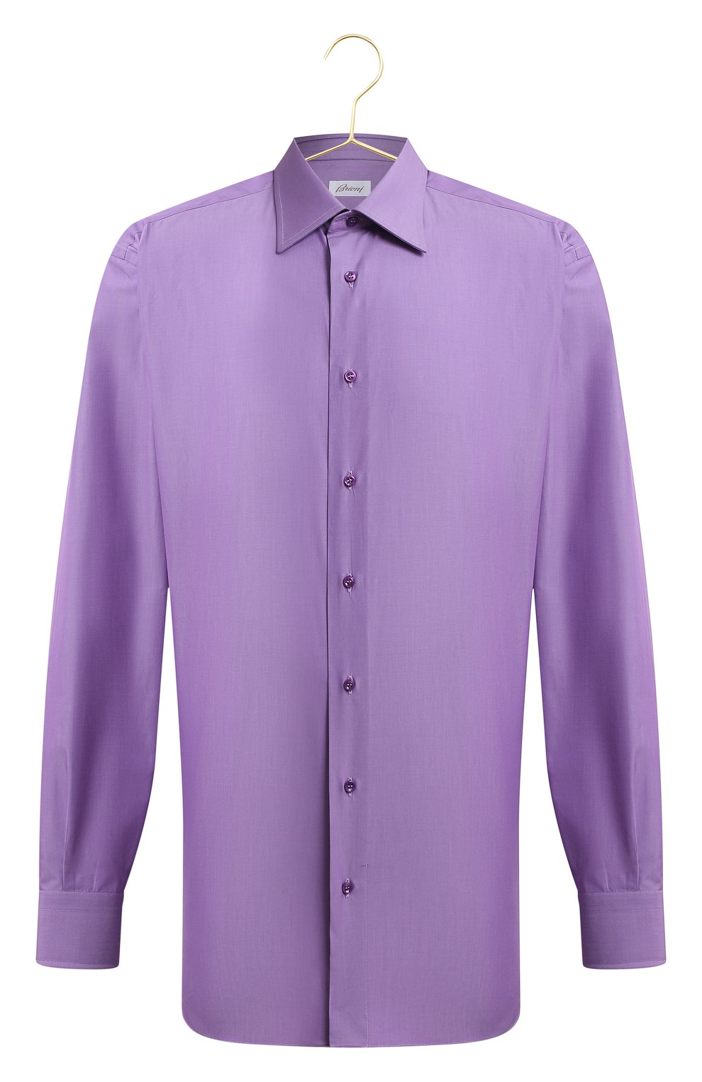 Хлопковая сорочка | Brioni | Фиолетовый - 1