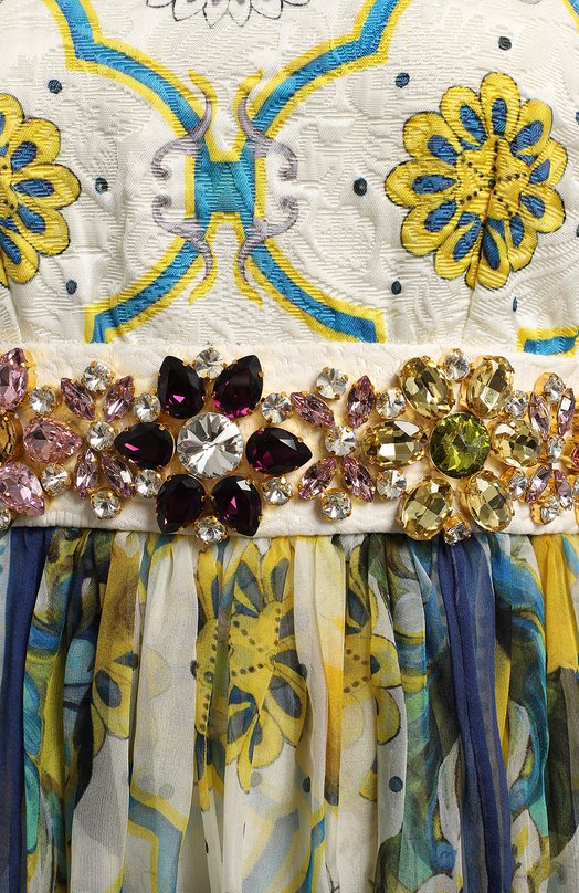 Шелковое платье | Dolce & Gabbana | Разноцветный - 3
