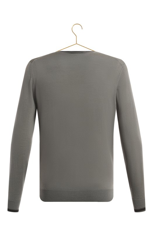 Шерстяной пуловер | Giorgio Armani | Серый - 2