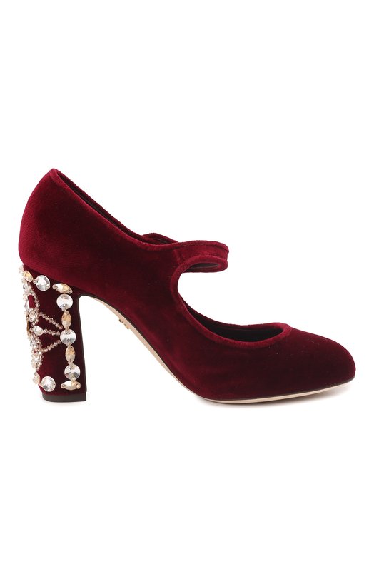 Текстильные туфли Vally | Dolce & Gabbana | Бордовый - 7