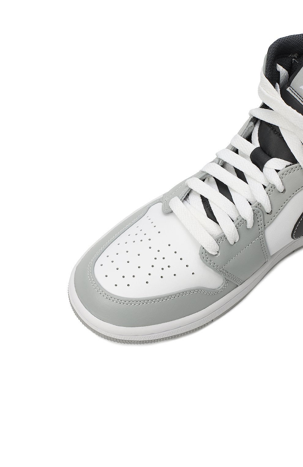 Кеды Air Jordan 1 Mid "Light Smoke Grey 2.0" | Nike | Серый - 10