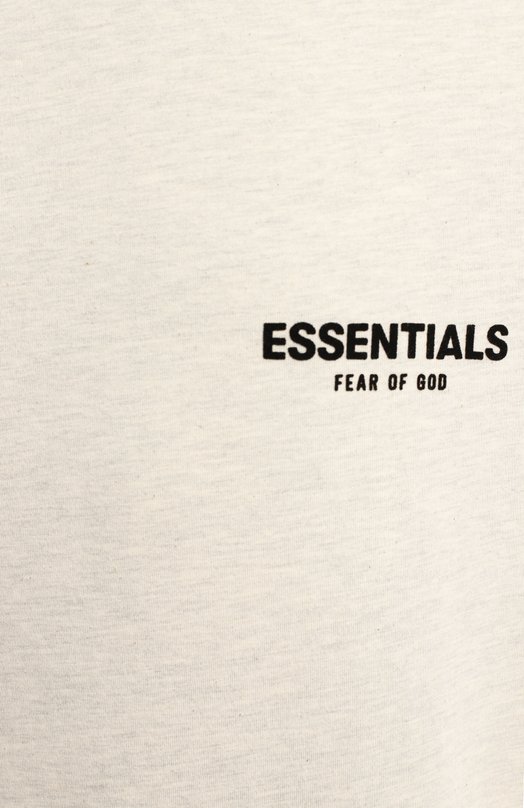 Хлопковая футболка | Fear Of God | Серый - 3