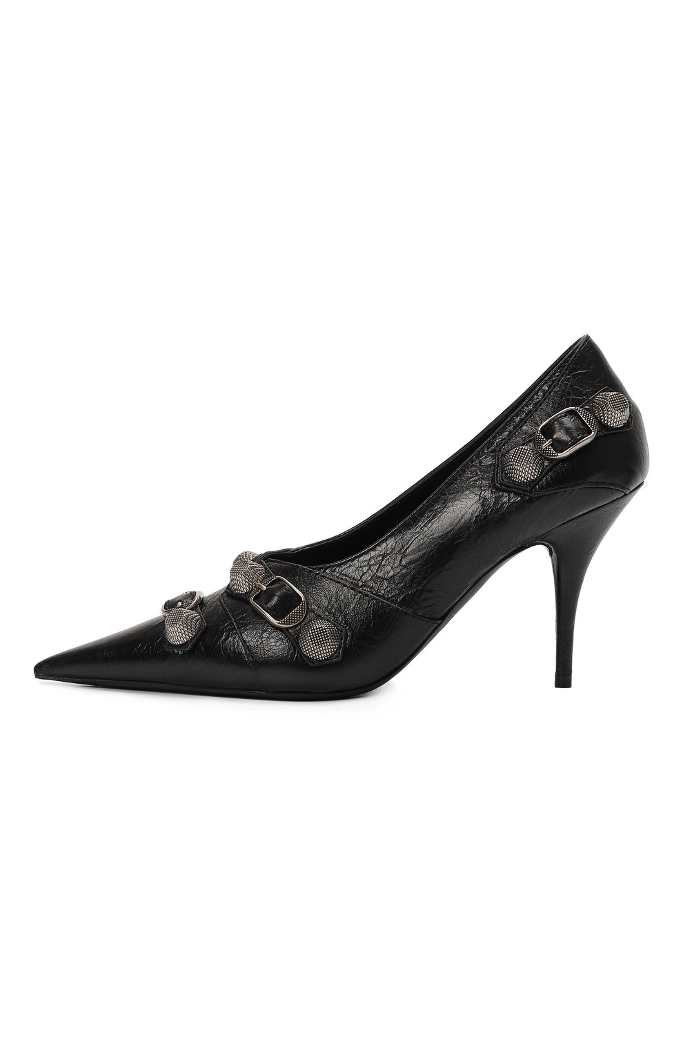 Кожаные туфли Cagole 90 | Balenciaga | Чёрный - 4