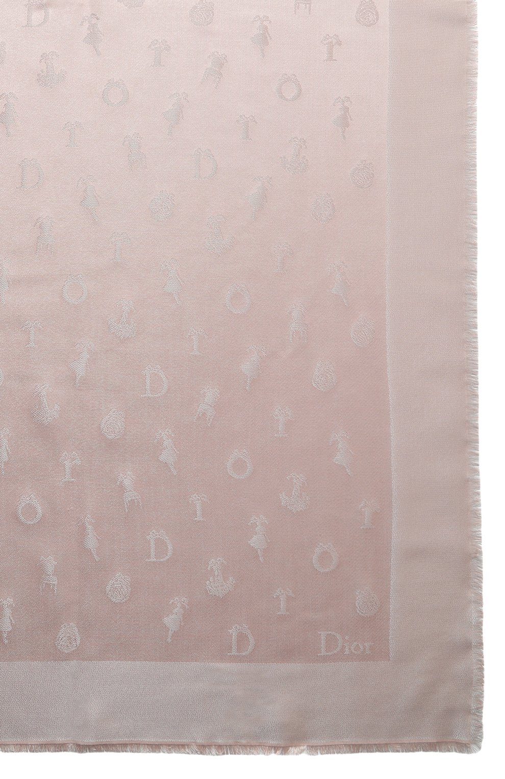 Платок из шелка и вискозы | Dior | Розовый - 3