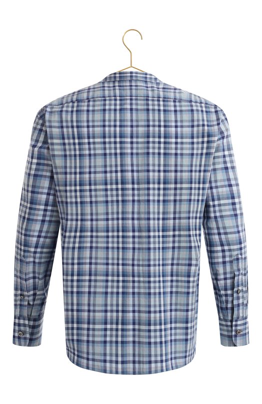 Хлопковая рубашка Brioni, цвет Синий купить на ресейл-платформе TSUM ...