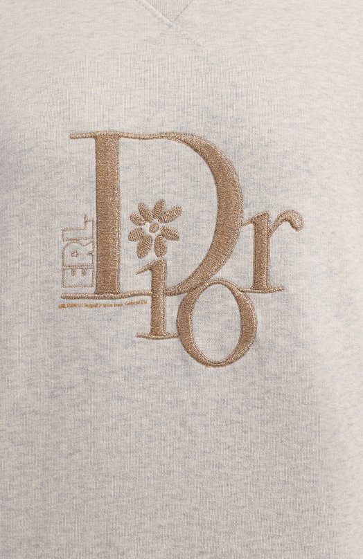 Хлопковый свитшот | Dior | Серый - 3