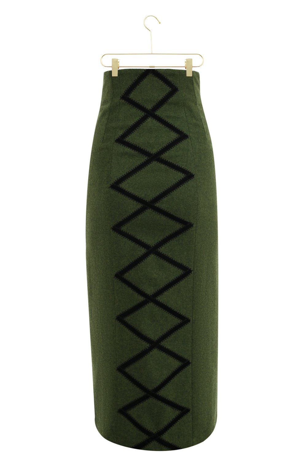 Шерстяная юбка | Olympia Le-Tan | Зелёный - 2