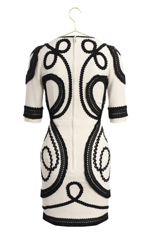 Платье из вискозы и хлопка | Dolce & Gabbana | Чёрно-белый - 2