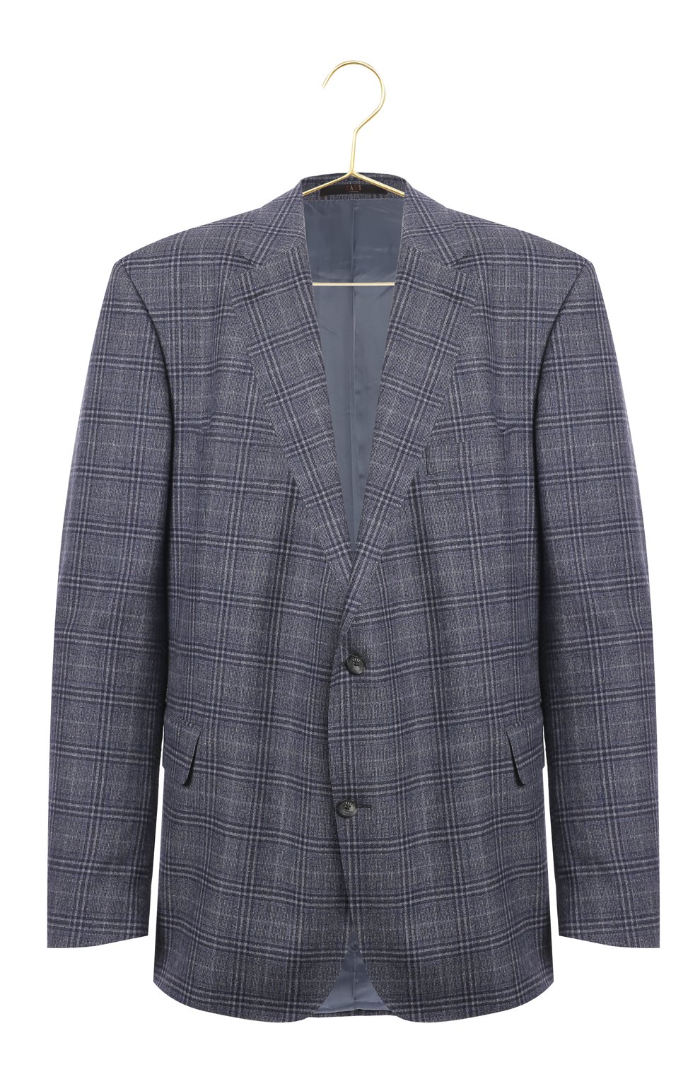 Пиджак из шерсти и шелка | Daks | Серый - 1