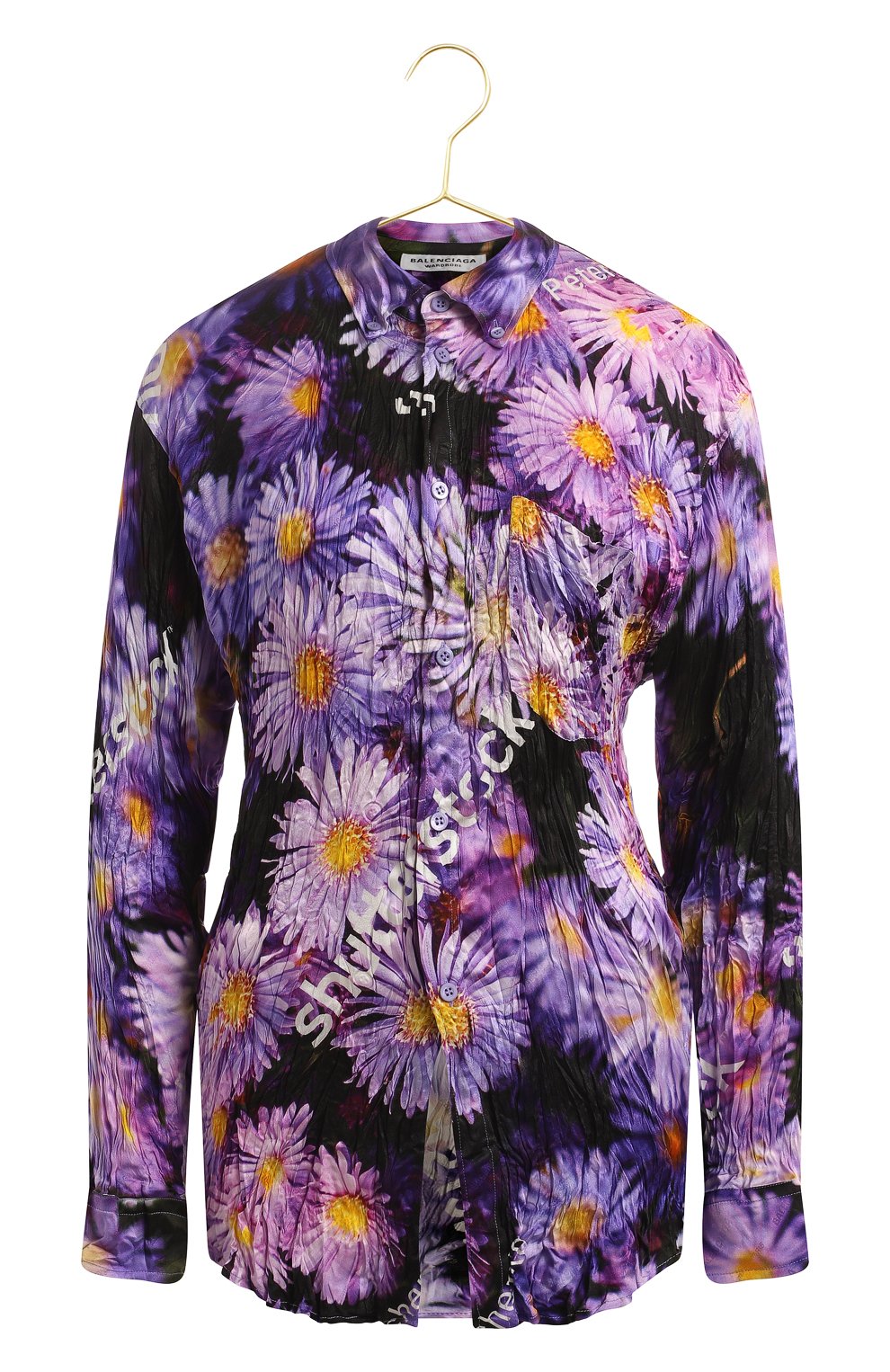 Шелковая блузка | Balenciaga | Фиолетовый - 1